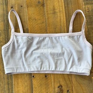 Light Lavender Sports bra with Adjustable Straps
